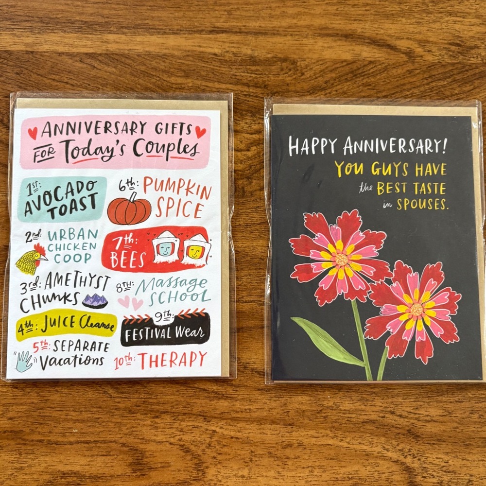 2 Emily McDowell Studio Happy Anniversary Card‎ Set For Today's Couples New